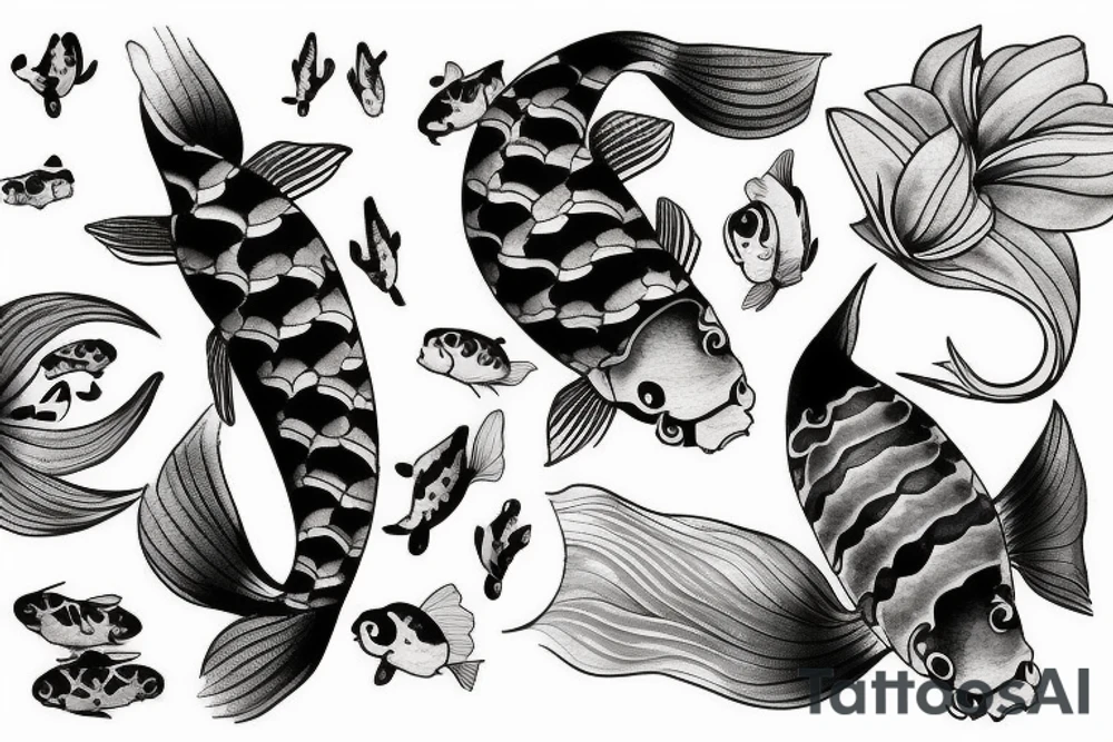Koi fish tattoo idea