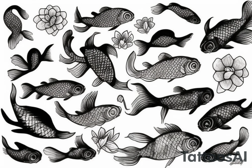 Koi fish tattoo idea