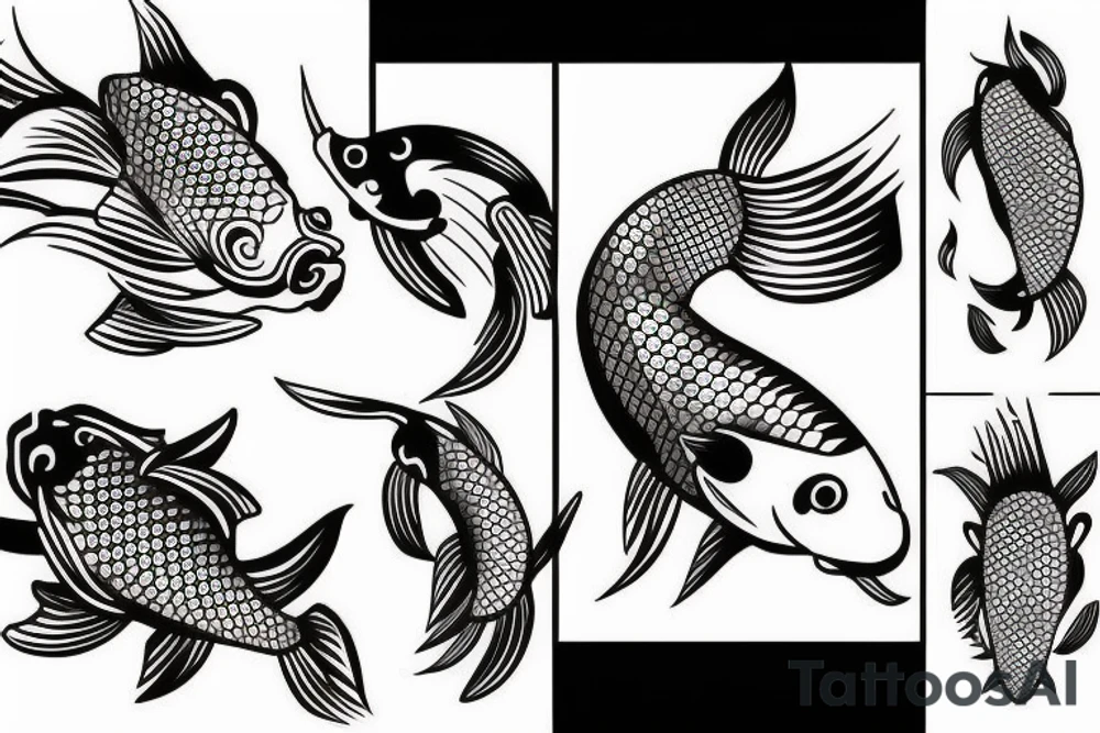 Koi fish tattoo idea