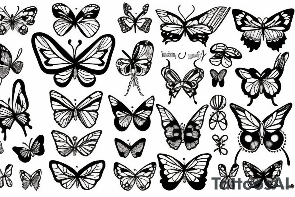 Butterfly tattoo idea