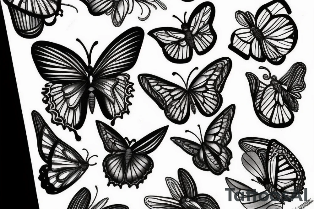 Butterfly tattoo idea