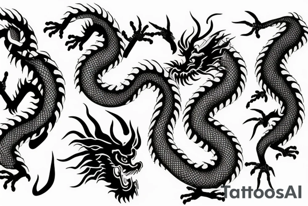 Chinese dragon tattoo idea