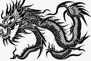 Chinese dragon tattoo idea