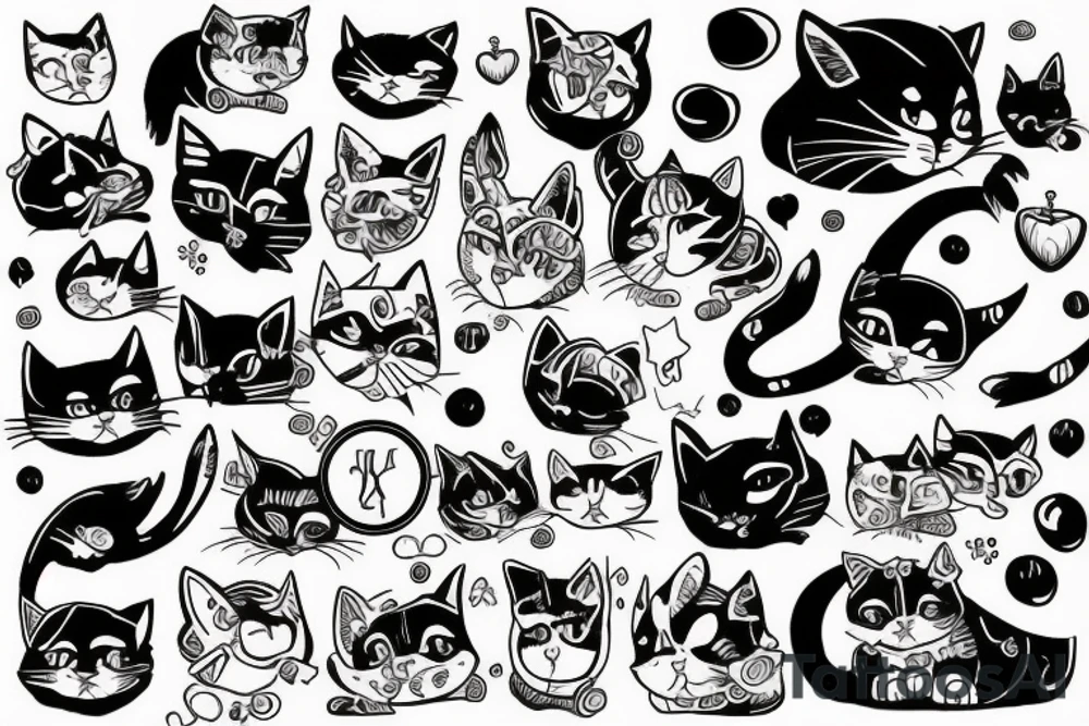 gato tattoo idea