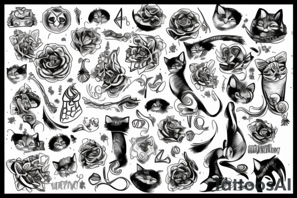 gato tattoo idea
