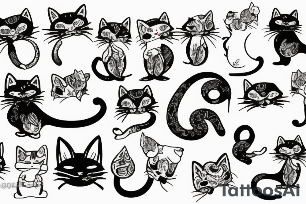 gato tattoo idea