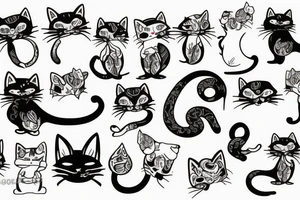 gato tattoo idea