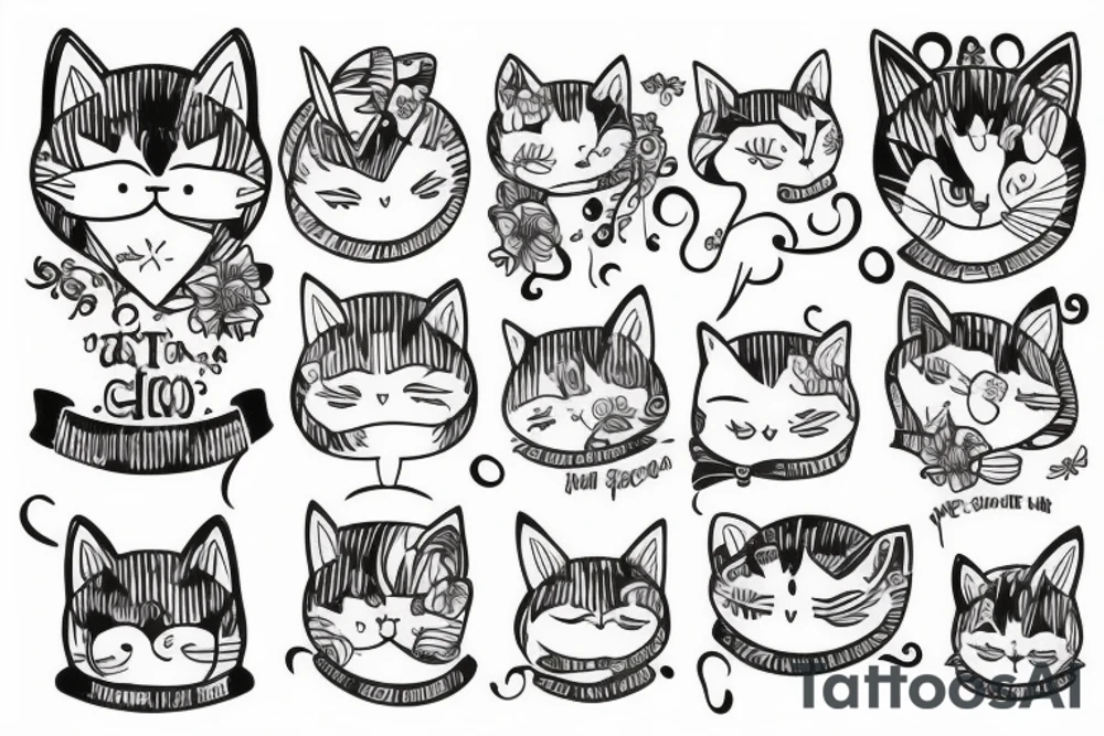 gato tattoo idea