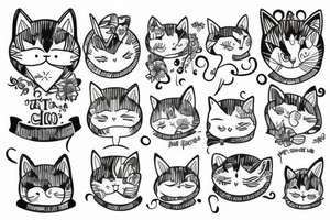 gato tattoo idea
