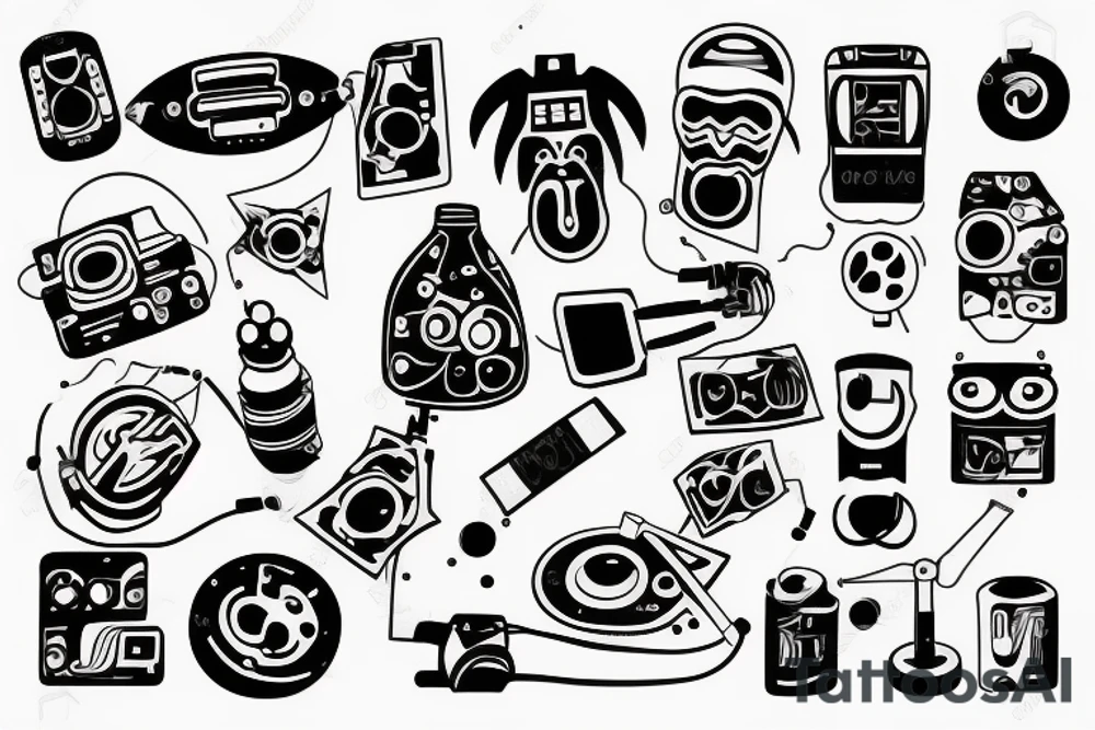 techno rave tattoo idea