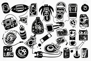 techno rave tattoo idea