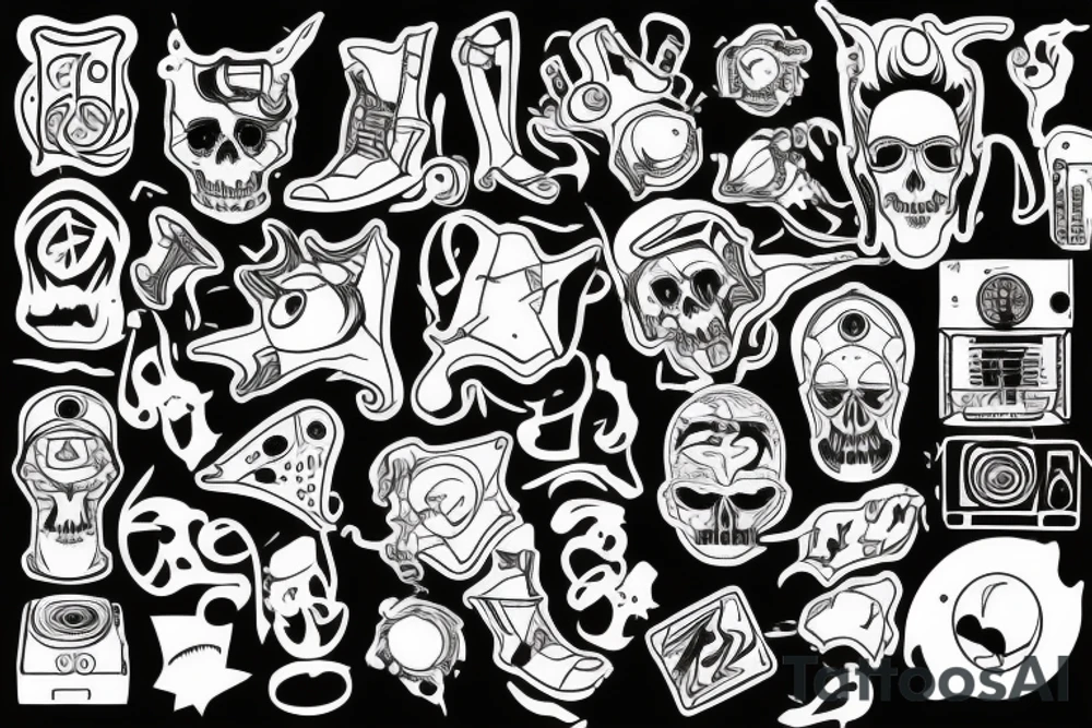techno rave tattoo idea