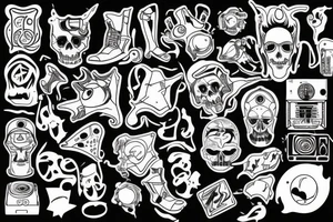 techno rave tattoo idea