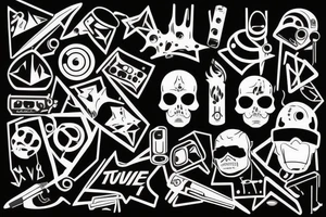 techno rave tattoo idea