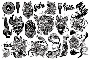 Надпись Chicha tattoo idea
