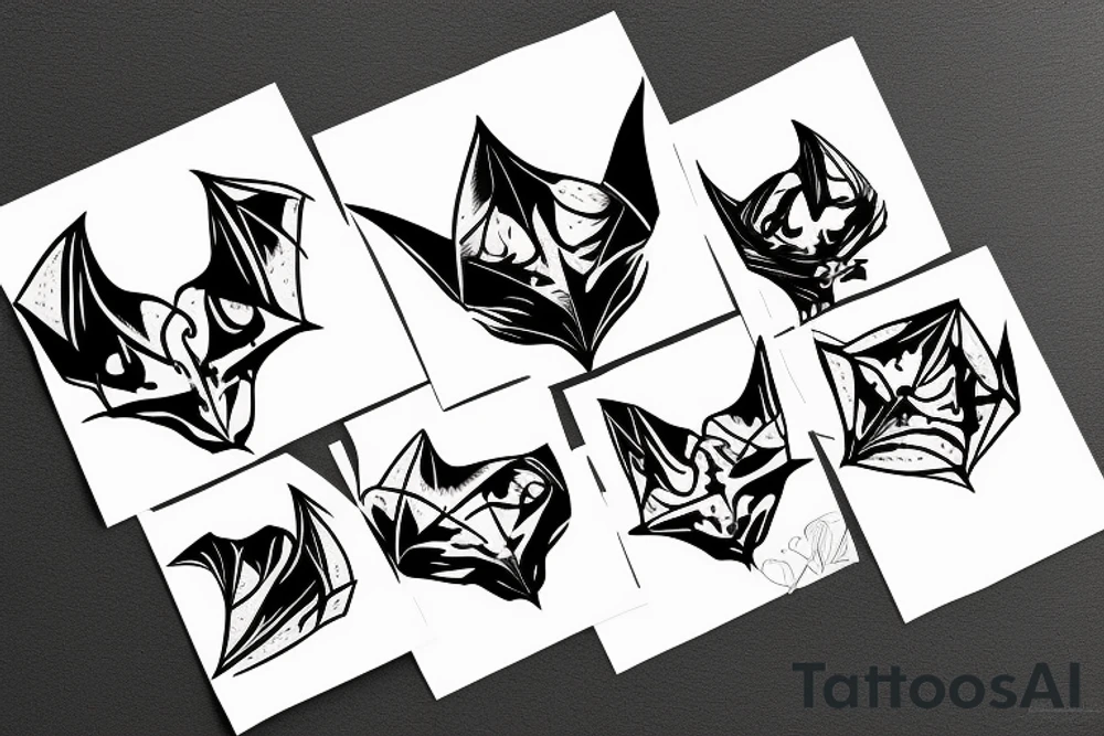 the bat tattoo idea
