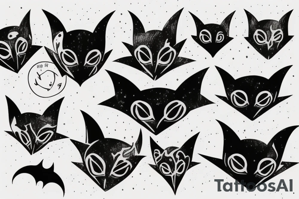 the bat tattoo idea