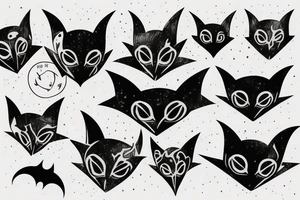the bat tattoo idea
