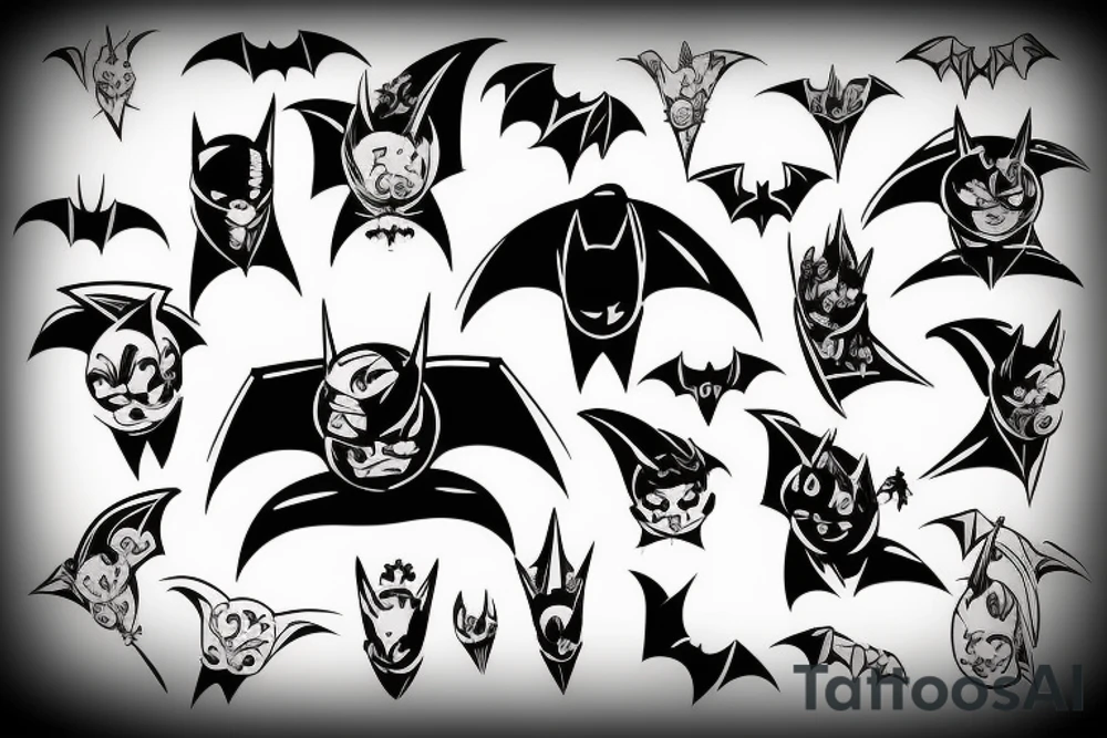 the bat tattoo idea