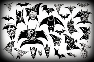 the bat tattoo idea