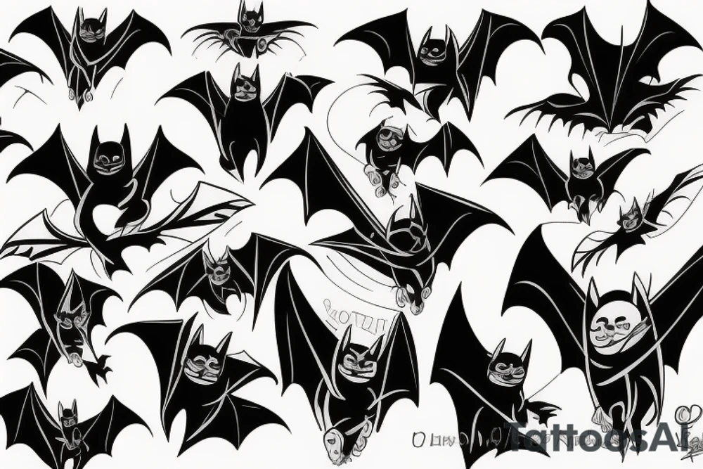 the bat tattoo idea