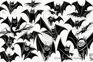 the bat tattoo idea