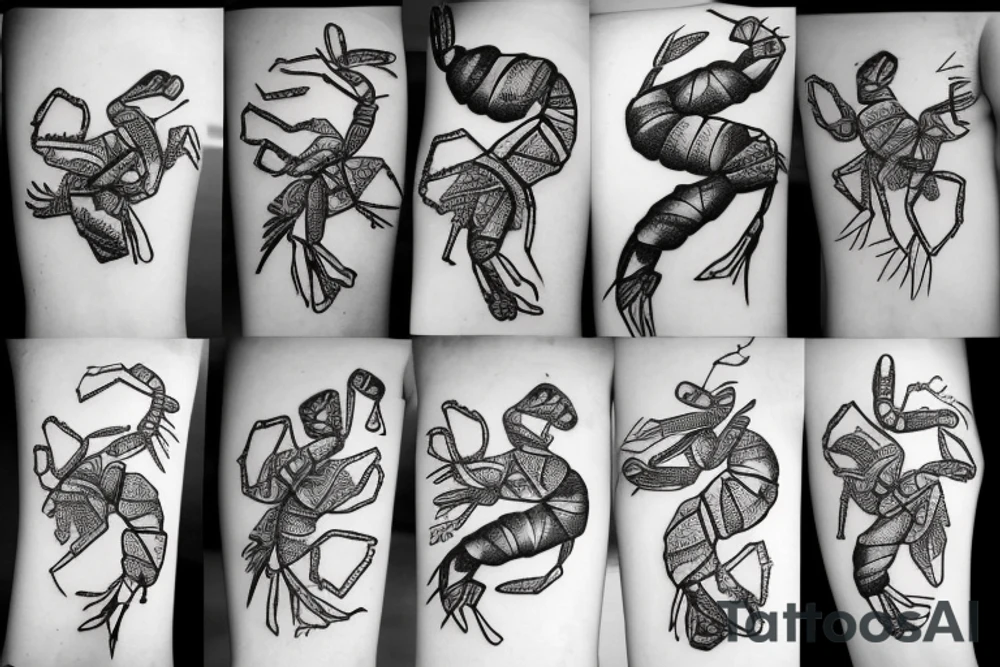 Prawn tattoo idea