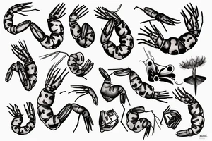 Prawn tattoo idea