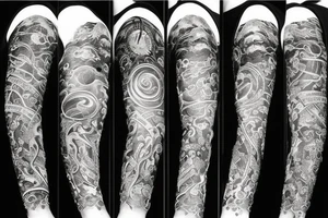 A design of representation of universe tattoo idea