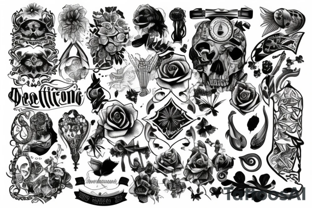 A design of representation of everything tattoo idea