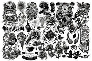 A design of representation of everything tattoo idea