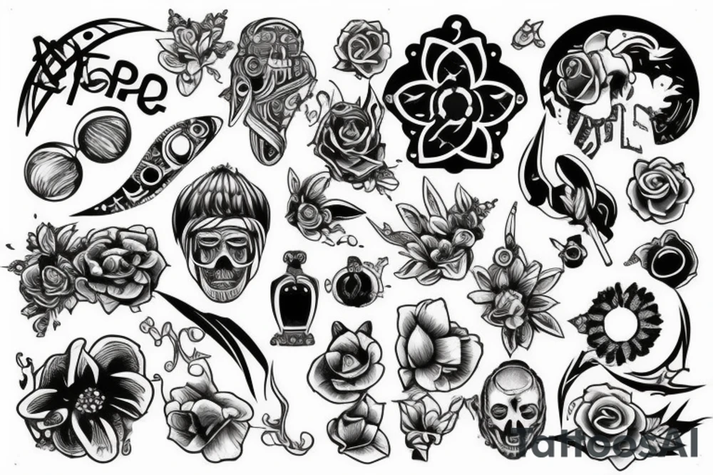 Simple design of everything tattoo idea