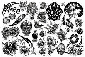 Simple design of everything tattoo idea