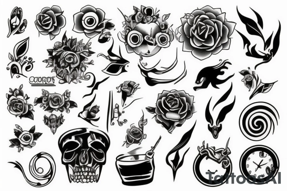 Simple design of everything tattoo idea