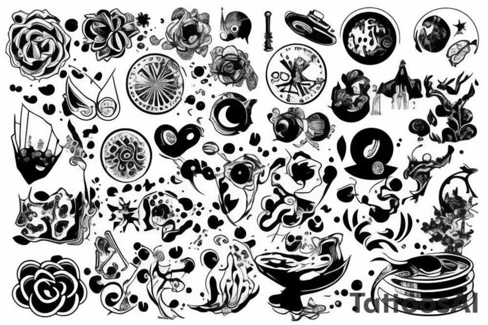 Simple design of everything tattoo idea