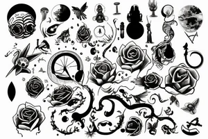 Simple design of everything tattoo idea