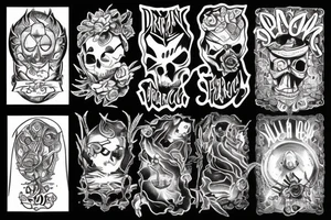 Something show darkness in peace tattoo idea
