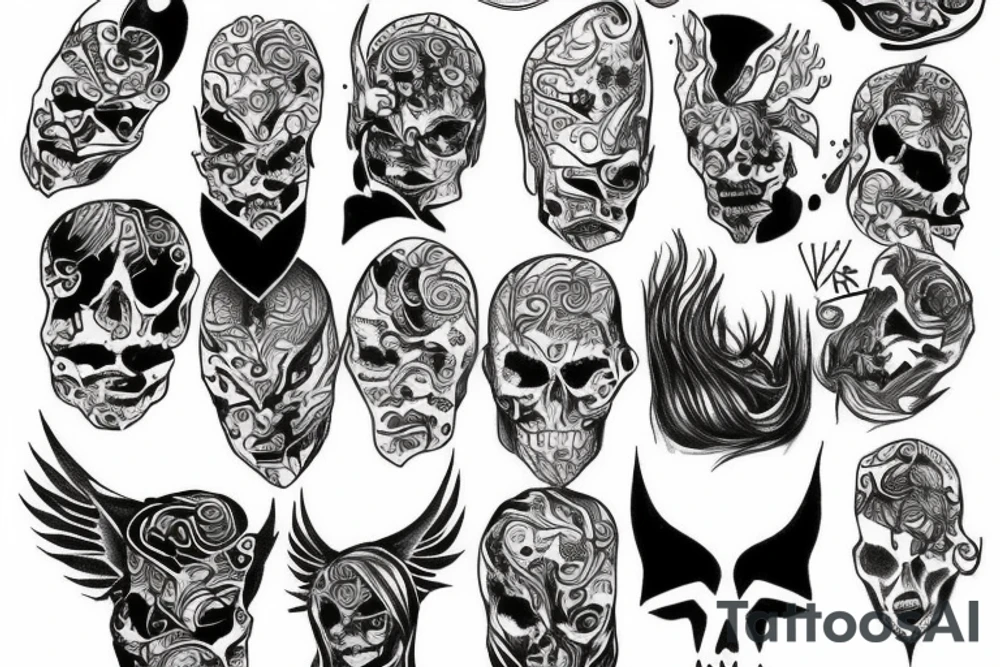 show darkness in peace tattoo idea
