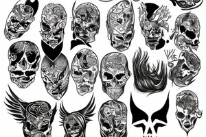 show darkness in peace tattoo idea