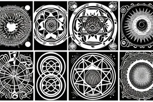 symbolic image of the lunar cycle tattoo idea