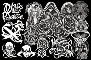 show darkness in peace tattoo idea