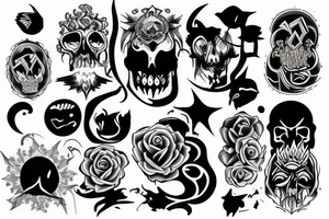 show darkness in peace tattoo idea