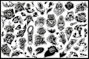 Family of 5 tattoo idea