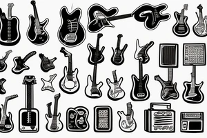 Guitar amplifier tattoo idea