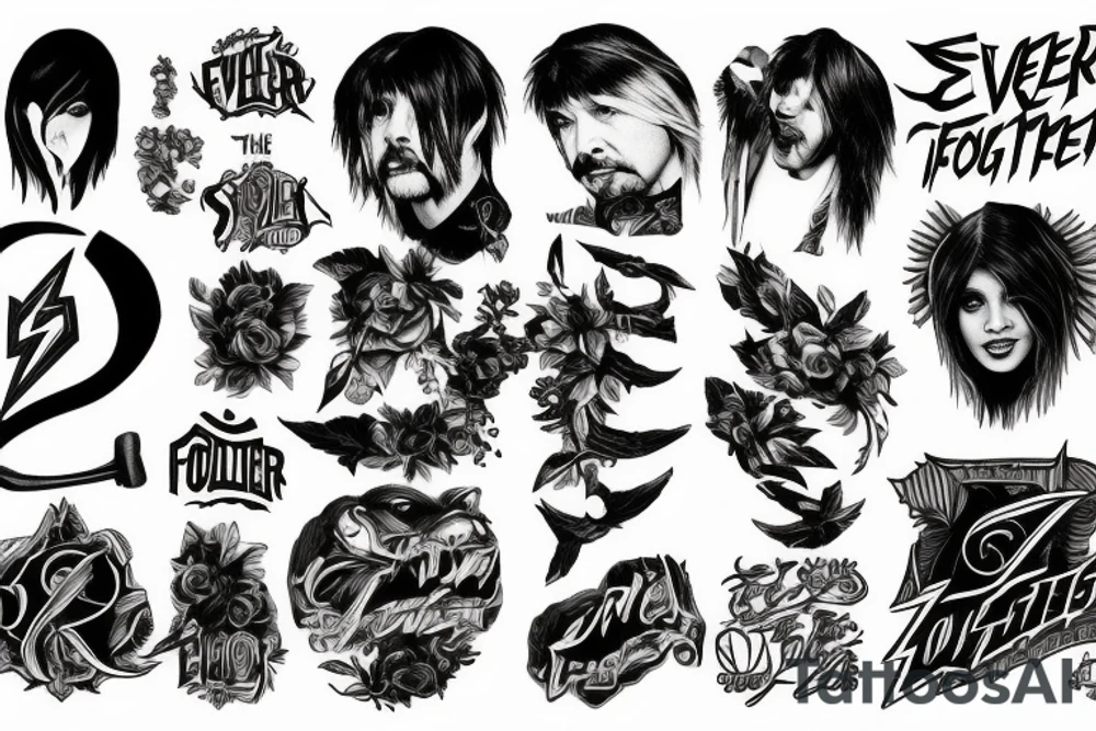 Something related to the song Everlong by the Foo Fighter tattoo idea