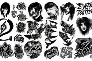 Something related to the song Everlong by the Foo Fighter tattoo idea