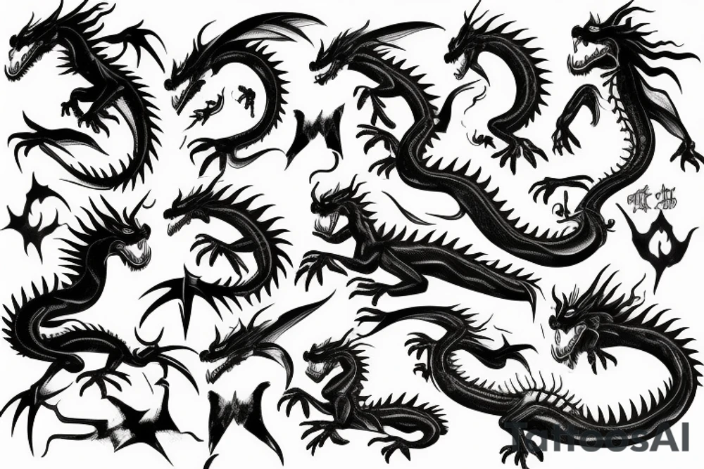 Dragon tattoo idea