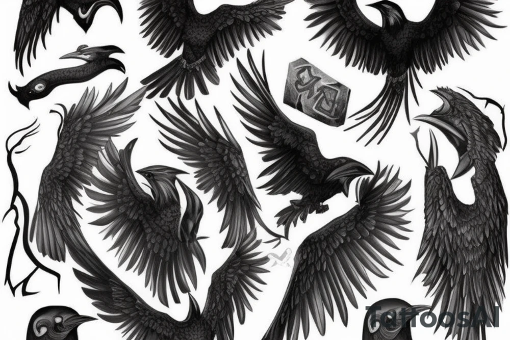 Rune's raven tattoo idea