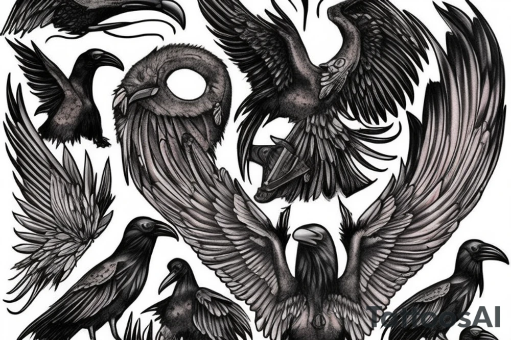 Rune's raven tattoo idea