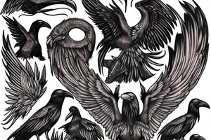 Rune's raven tattoo idea